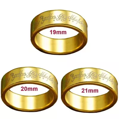 3PCS PK Magic Tricks Props Strong Golden Magnetic Rings-19mm/20mm/21mm • £9.99