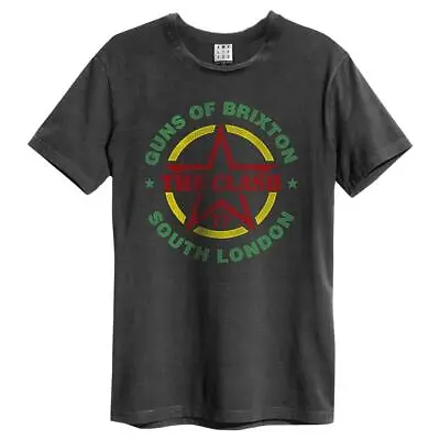 £22.95 • Buy Amplified The Clash Guns Of Brixton Tour Charcoal T-shirt