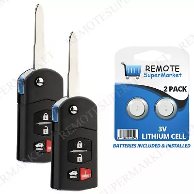 2 Replacement For Mazda 05-10 6 Sedan 06-08 MX-5 Miata 04-11 RX-8 Remote Key Fob • $26.95