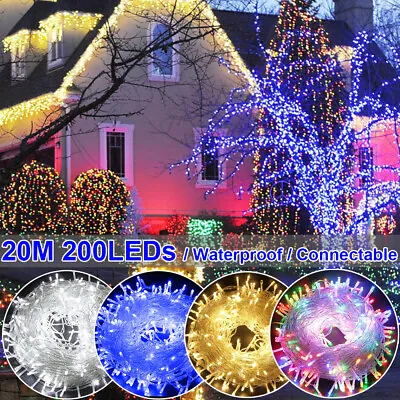 $11.93 • Buy LED Fairy Lights 200/300/500/1000 LED Plug Wire String Christmas Party Decor New