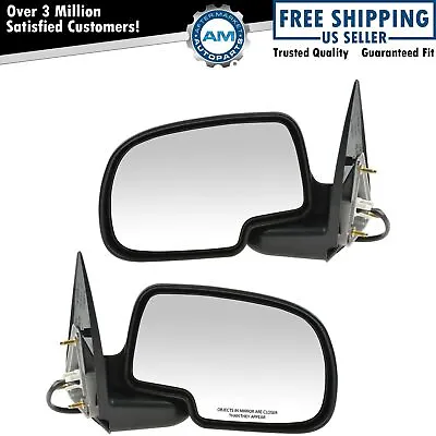 Power Side View Mirrors Left & Right Pair Set For 99-02 Silverado Sierra Truck • $104.18