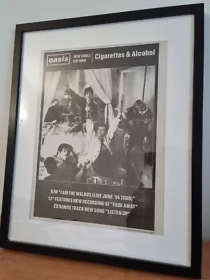 OASIS Original Framed Promo Ad Poster. A3.1994.Frame Size 53cm X 43cm  • £65