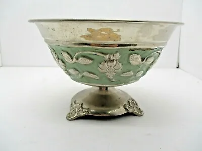 Vintage Metal Footed Pedestal Fruit Bowl • $24.99