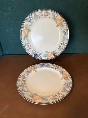 Mikasa Intaglio Garden Harvest Chop Plates CAC29 (Set Of 2) 12 5/8  C01 • $18