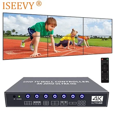 4K Video Wall Controller 2x3 3x2 UHD TV Wall Processor For 6 TV Splicing • $199