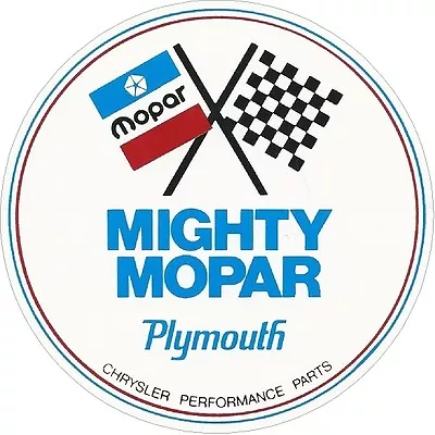 Mighty Mopar Performance 4  Classic VIntage Sticker Decal NHRA RatRod Street Rod • $5.49