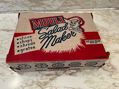 Vintage  Mouli Salad Maker Food Processor Grater Shredder France 5 Discs • $14.95