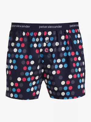 New Peter Alexander Mens Polka Dots Spots Boxer Shorts Xxl Rrp$55.95 • $25