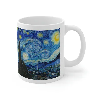 VINCENT VAN GOGH STARRY NIGHT Fine Abstract Art Painting CERAMIC MUG 11oz • $14.99