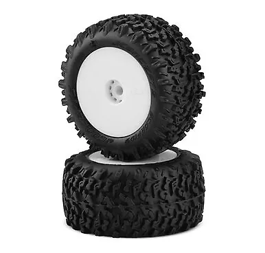 JConcepts Mini-B/Mini-T 2.0 Scorpios Pre-Mounted Rear Tires (White) (2) • $18.95