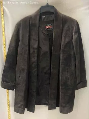 Mr. Bo's GQ Brown Leather Coat - Size Men's M/L • $9.99