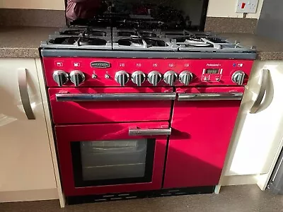 Rangemaster 90 Dual Fuel In Cranberry Red • £250