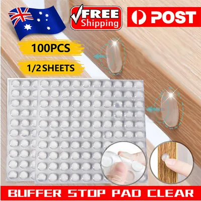 $8.35 • Buy Self Adhesive Rubber Feet Bumper Dots Door Cabinet Bumper Buffer Stop Pads AU