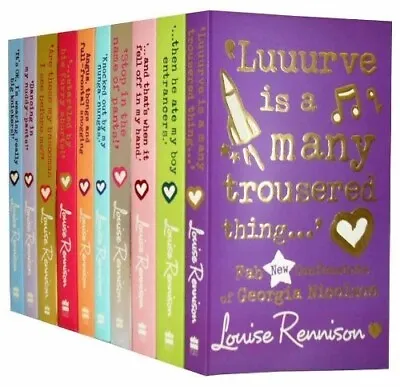 Georgia Nicolson Collection 10 Books Set Louise Rennison • £18.70