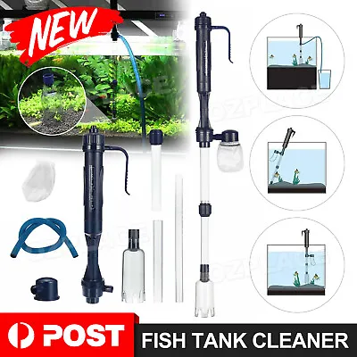 $16.85 • Buy NEW Aquarium Fish Tank Cleaner Pump Siphon Cleaning Tools Water Sand Gravel Kit