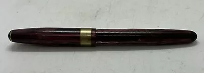 Antique Vintage Wearever Nib Maroon Marble Swirl Plastic Wearever Fountain Pen • $9.99