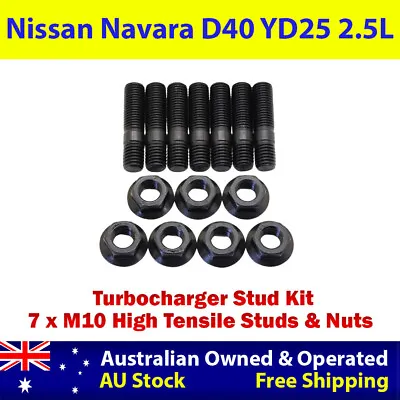 $33 • Buy High Tensile Turbo Charger Stud Kit For Nissan Navara D40 YD25 2.5L