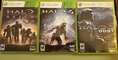 Xbox 360 Halo Video Game Bundle Lot | Halo Reach Halo 3 ODST 4 Anniversary • $20