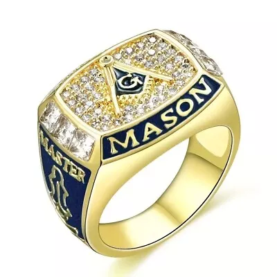 Masonic Ring Freemason  MASTER MASON RING Masonic Master Mason Ring • $21.87