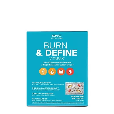 GNC Total Lean Burn & Define Vitapak 30 Pack • $46.99