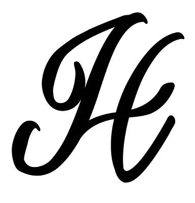 H Letter Monogram Initial Bella Font Vinyl Decal Sticker For Home Cup Car A1498 • $2.99