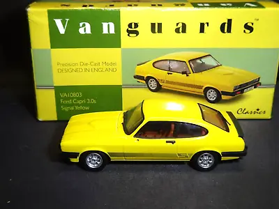 £48 • Buy Wow Mega Rare Early 1/43 Corgi Vanguards Ford Capri  Mk3 3.0s Signal Yellow  Nla