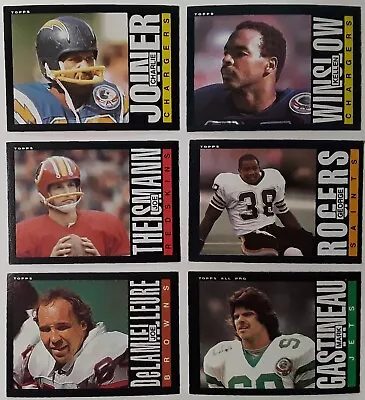 1985 Topps Vintage Football Card Lot (6 Ct) • $1.10