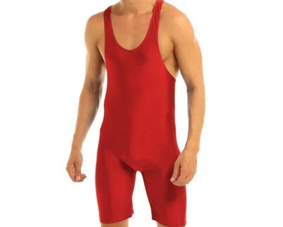 £17.66 • Buy Red Lycra Bodysuit - Wrestling, Sports *FREE WORLDWIDE SHIPPING*