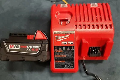 Milwaukee M18 Redlithium XC5.0 Starter Kit - 48-59-1850 BRAND NEW FREE SHIPPING  • $74.55