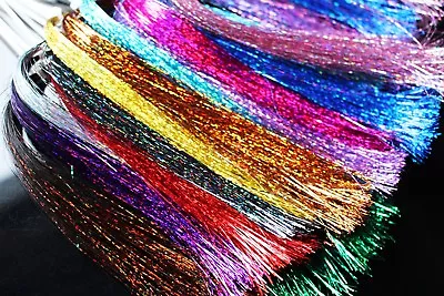 13 Colors Flashabou Holographic Tinsel Laser Mylar Sparkle Fly Tying Materials • $5.13