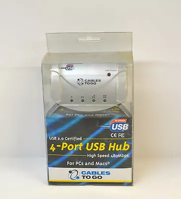 !USB 2.0 Certified 4-Port USB Hub High Speed 480 Mbps • $4.99