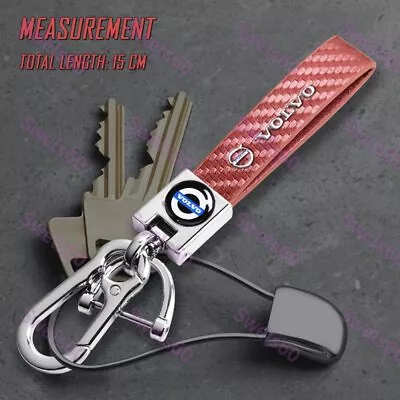 Gift Decoration Leather Keychain Lanyard Quick Release Key Chain For ALL VOLVO • $13.05