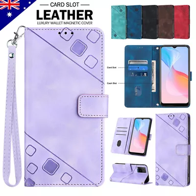 For VIVO Y33S Y21S Y77 Y17 Y15 Y12 Y51S Case Leather Magnetic Wallet Flip Cover • $13.69