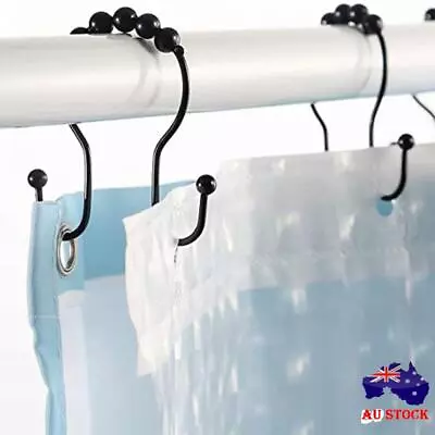 Shower Curtain Accessories Shower Curtain Hooks Curtain Rings Glide Ring Hooks • $17.96