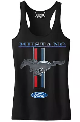 Junior's Ford Mustang Racerback Tank Top GT350 500 Shelby Cobra Muscle Car Race • $12.99