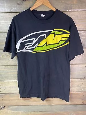 Vintage Y2K FMF Motocross Mens L Black T-Shirt Dirtbike Racing Streetwear • $14.99