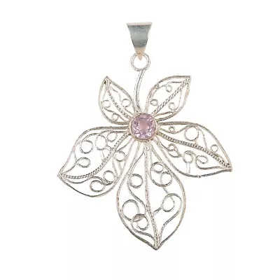 Natural Morganite Gemstone 925 Sterling Silver Jewelry Pendant For Women 2.29  • $11.66