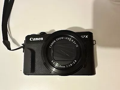 Canon PowerShot G7X Mark II Digital Camera Black W/ Case Used -perfect Condition • $880