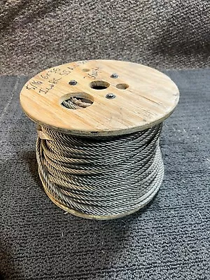 Stainless Steel 304 Wire Rope 5/16  364ft Silver/Gray Wood Sheath/Housing • $59.49