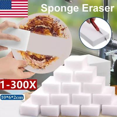 Bulk 300X Magic Sponge Eraser Melamine Cleaning Foam Thick Home Washing Tool US • $11.77