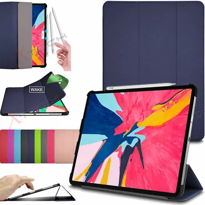 Slim Leather SMART CASE Folio Cover & Stand For Apple IPad Pro 12.9 Inch 2018 • £4.95