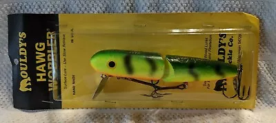 Vintage MOULDY'S HAWG WOBBLER  Jointed Wood Musky Lure Signed By Terry Moulton • $64.99