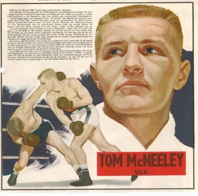 Tom McNeeley Boxer Boxing Collector's Insert Series Original From 1961 • $9.95