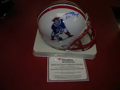 Tom Brady Mini Throwback Helmet Fanatics Cert #0023949 Mint • $1188