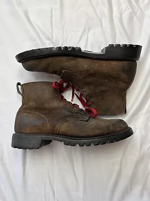 Vintage 1970s L.L Bean Leather Mens Work Boots USA Size 9 Vibram Soles RARE • $110