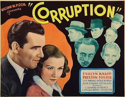 Corruption DVD - Evalyn Knapp Preston Foster Dir. Roberts Pre-Code Drama 1933 • £3.25