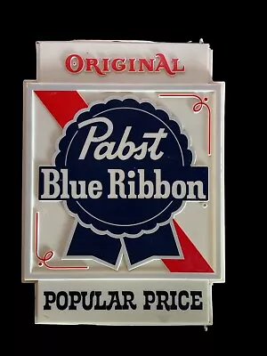 Pabst Blue Ribbon Vintage Light Up Bubble Sign 2 Sided Advertising • $124.95