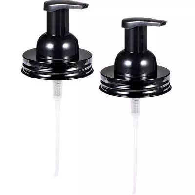 Mason Jar Foaming Soap Pump Dispenser Lids 2-Rustproof Stainless Steel Lid /Pl.. • $13.52