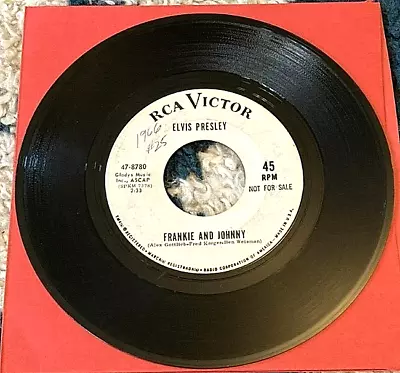 Elvis Presley: Frankie & Johnny/Please Don't Stop Loving ME 45 RCA/US Promo VG • $9.99