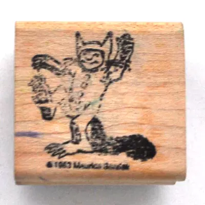 Where The Wild Things Are Max 1963 Maurice Sendak Rubber Stamp 2x2#973 Pre-Owned • $24.97